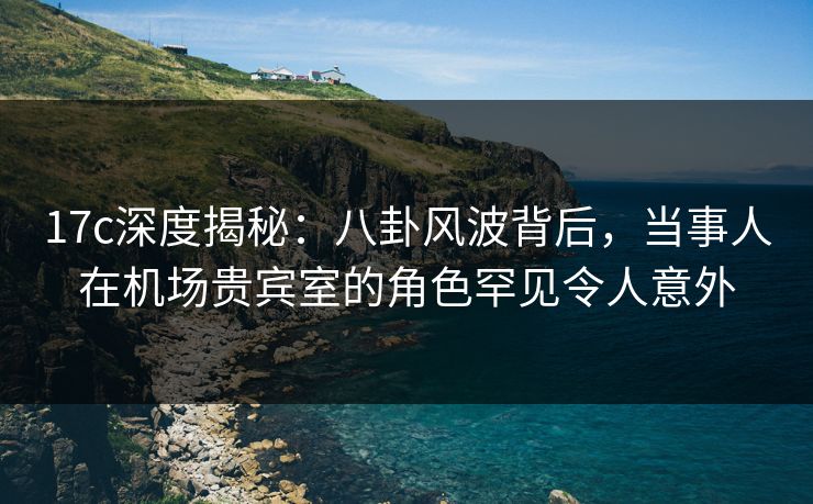 17c深度揭秘：八卦风波背后，当事人在机场贵宾室的角色罕见令人意外  第1张